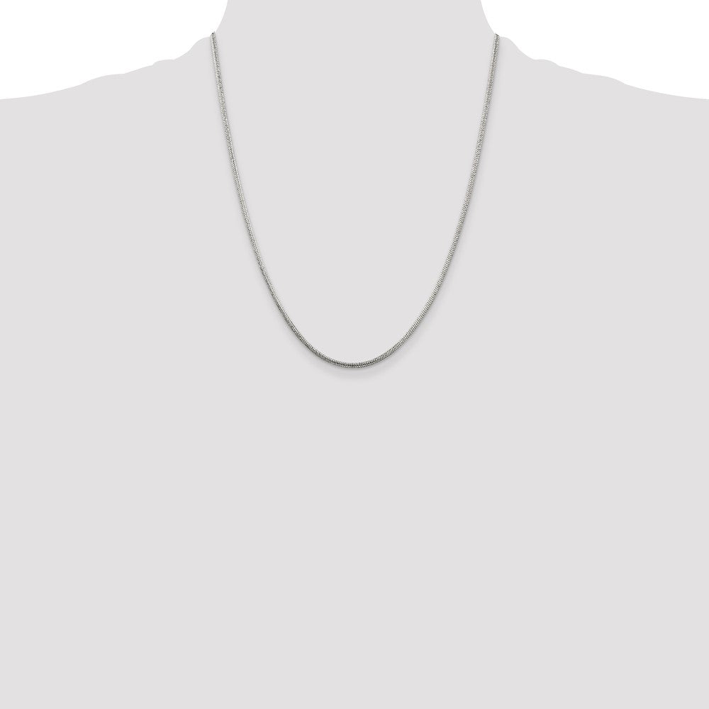 Sterling Silver 2mm Round Snake Chain
