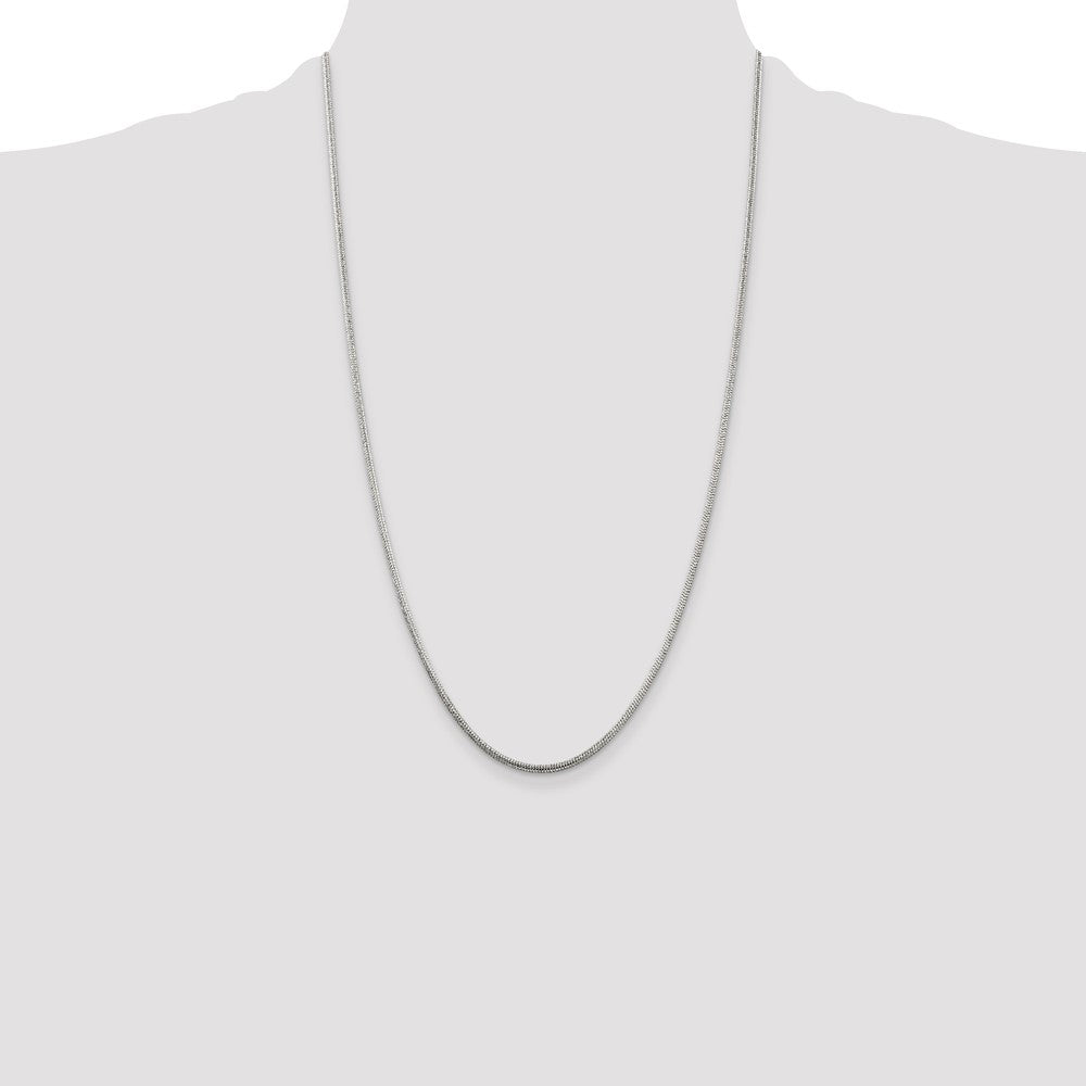 Sterling Silver 2mm Round Snake Chain