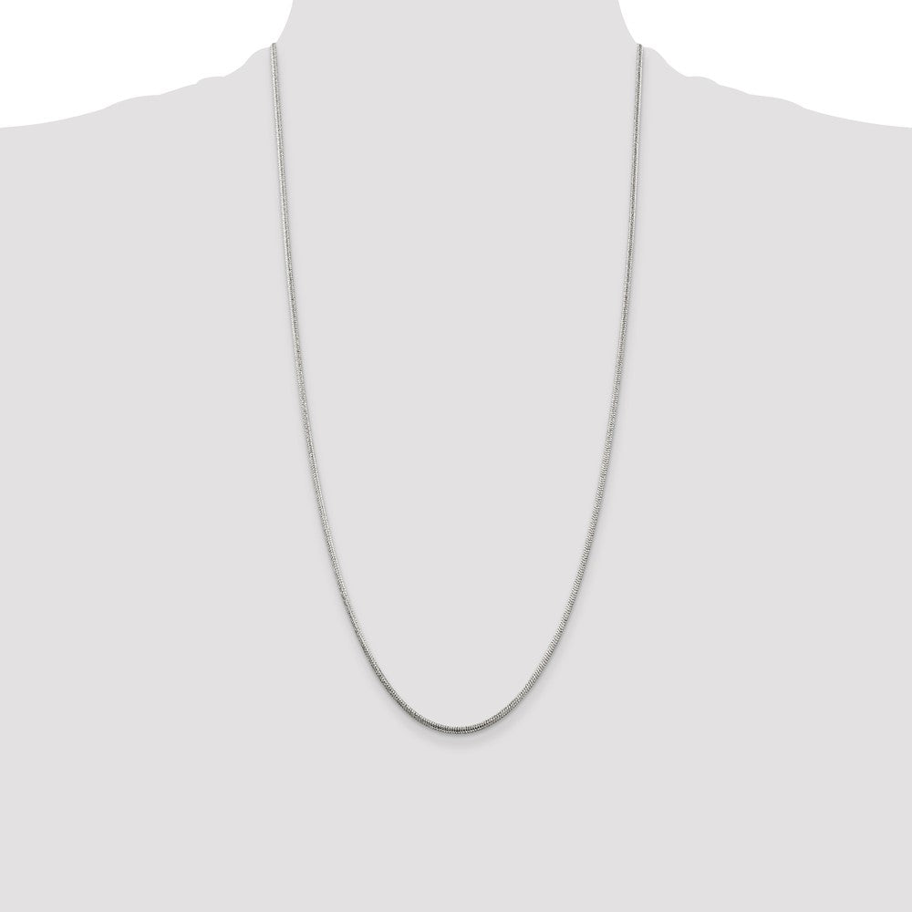 Sterling Silver 2mm Round Snake Chain