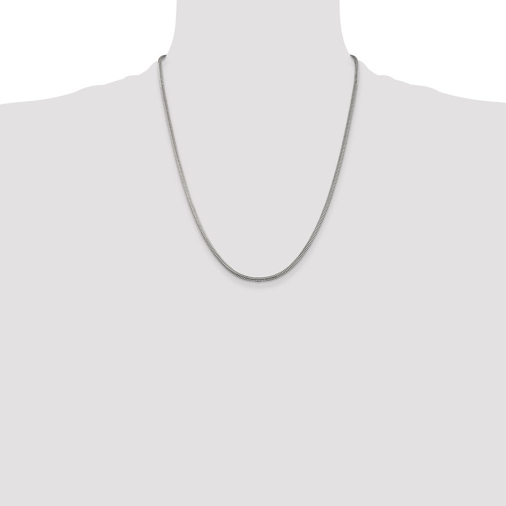 Sterling Silver 2.5mm Round Snake Chain