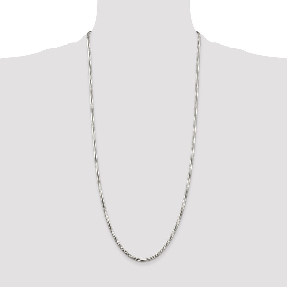 Sterling Silver 3mm Round Snake Chain
