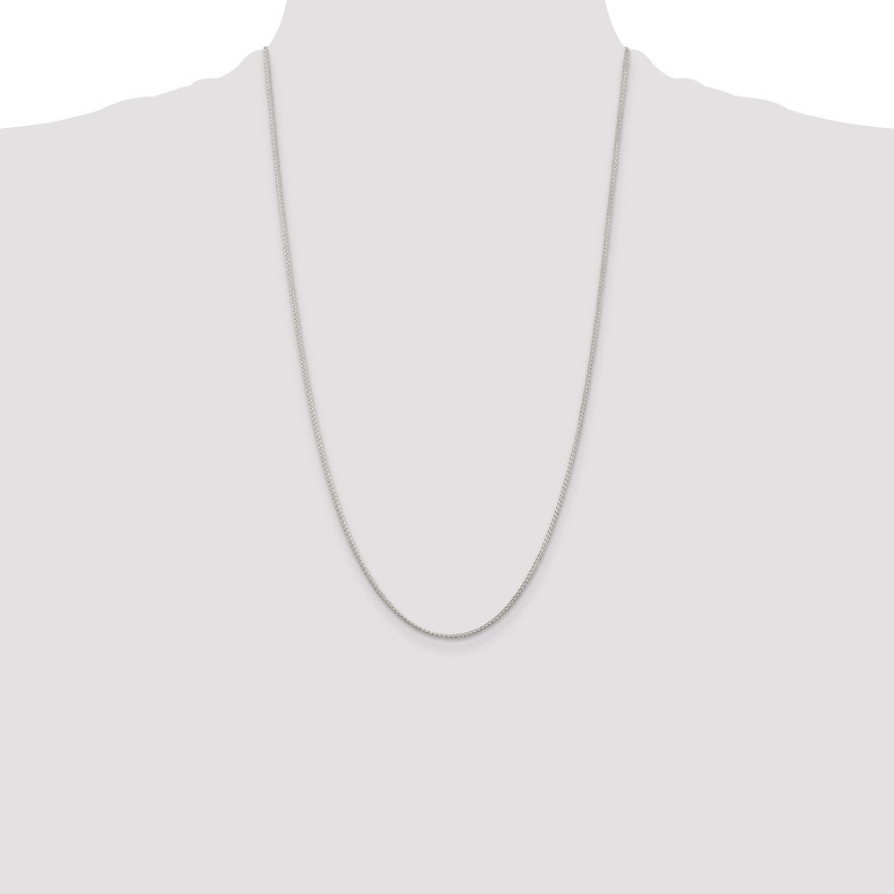 Sterling Silver 1.25mm Round Spiga Chain
