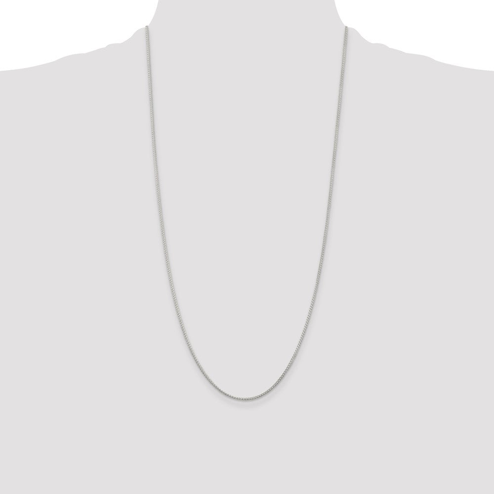 Sterling Silver 1.25mm Round Spiga Chain