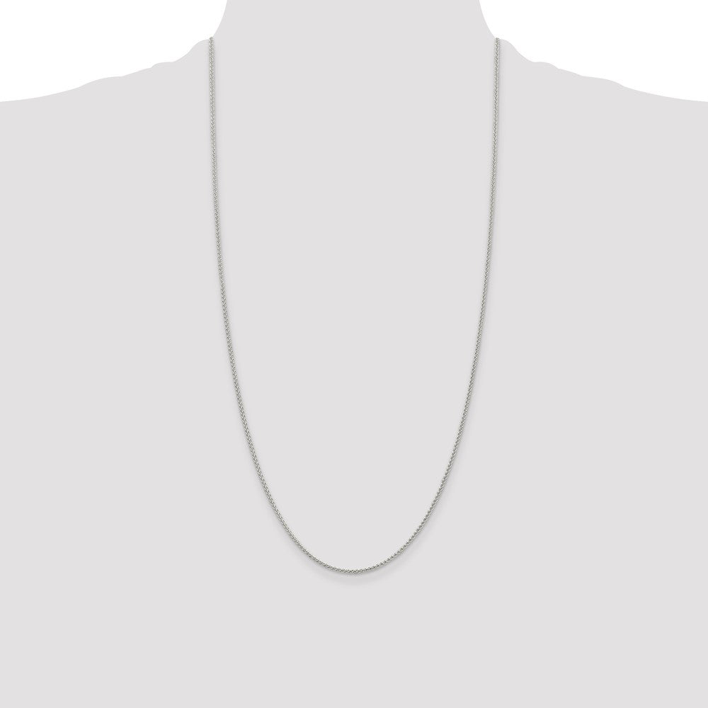 Sterling Silver 1.5mm Round Spiga Chain