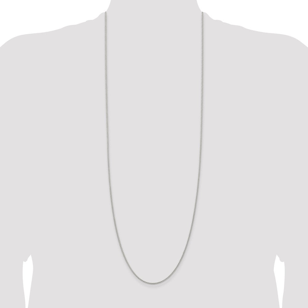 Sterling Silver 1.5mm Round Spiga Chain