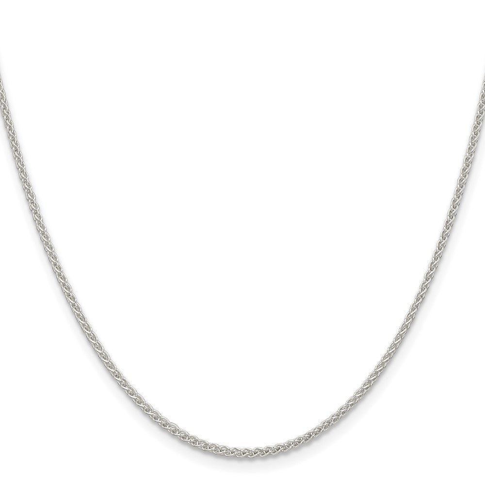Sterling Silver 1.6mm Round Spiga Chain w/2in ext.
