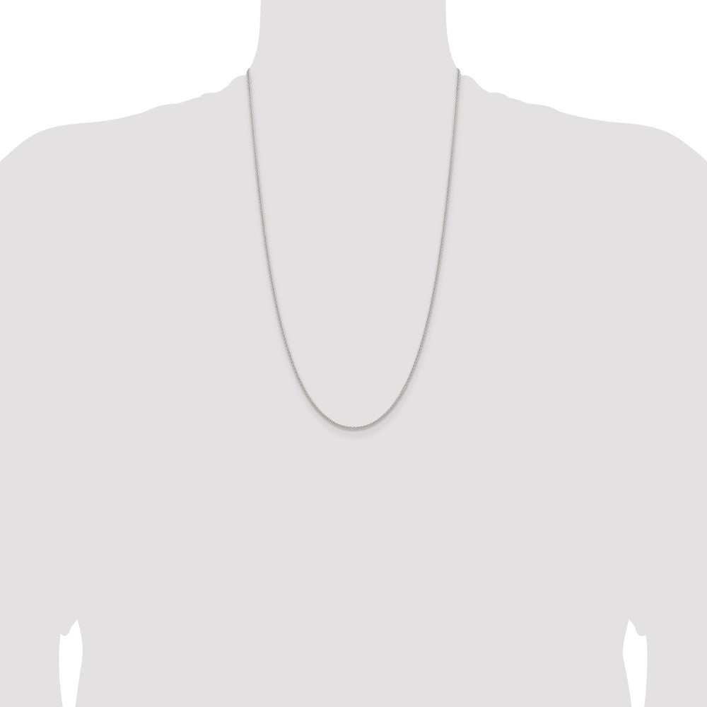 Sterling Silver 1.6mm Round Spiga Chain