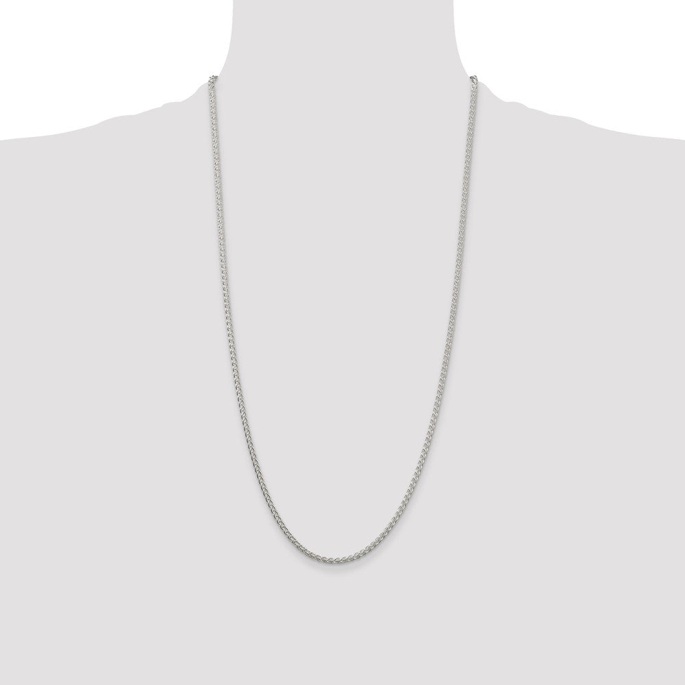 Sterling Silver 2.5mm Round Spiga Chain