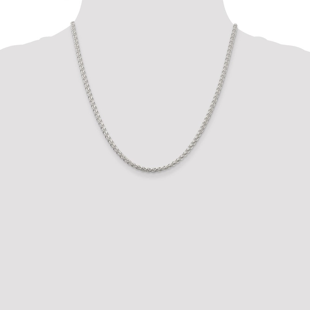 Sterling Silver 3mm Round Spiga Chain