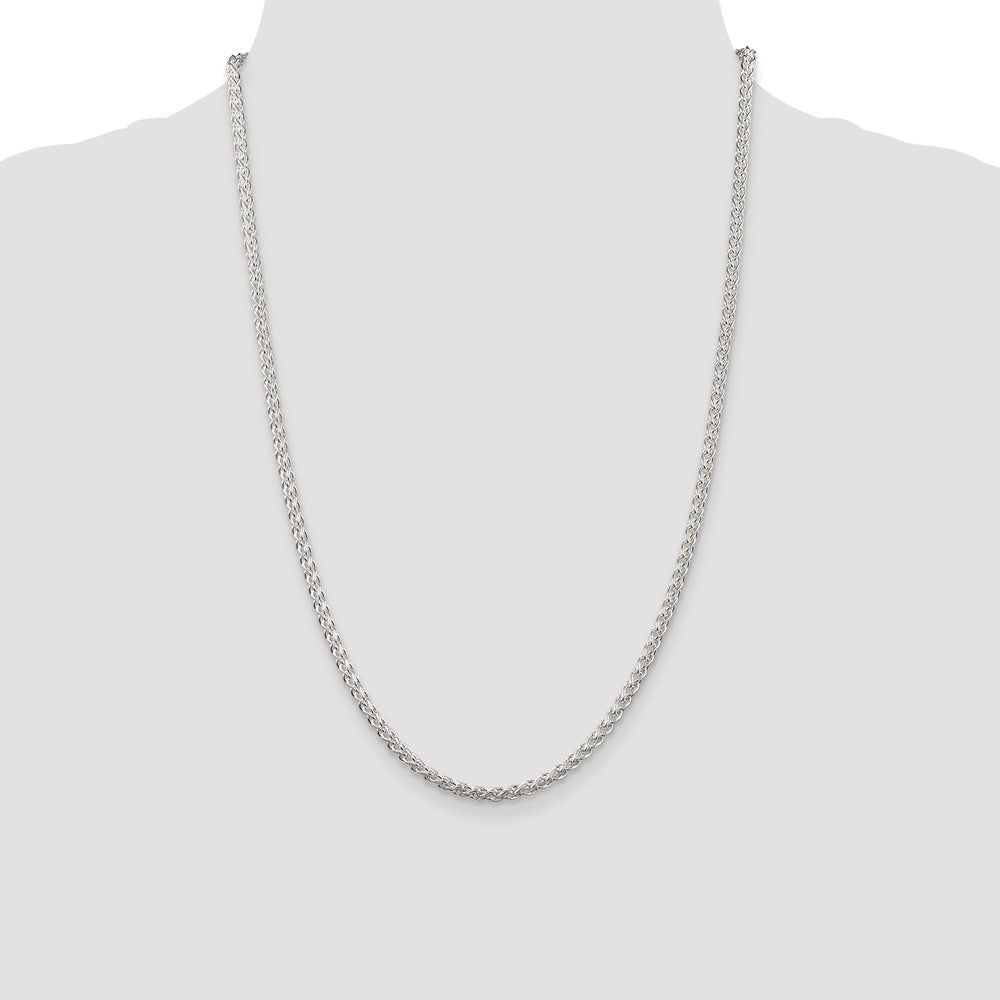 Sterling Silver 3mm Round Spiga Chain