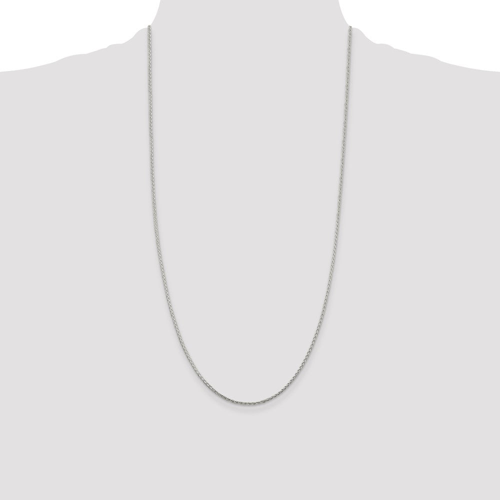 Sterling Silver 1.45mm Diamond-cut Round Spiga Chain