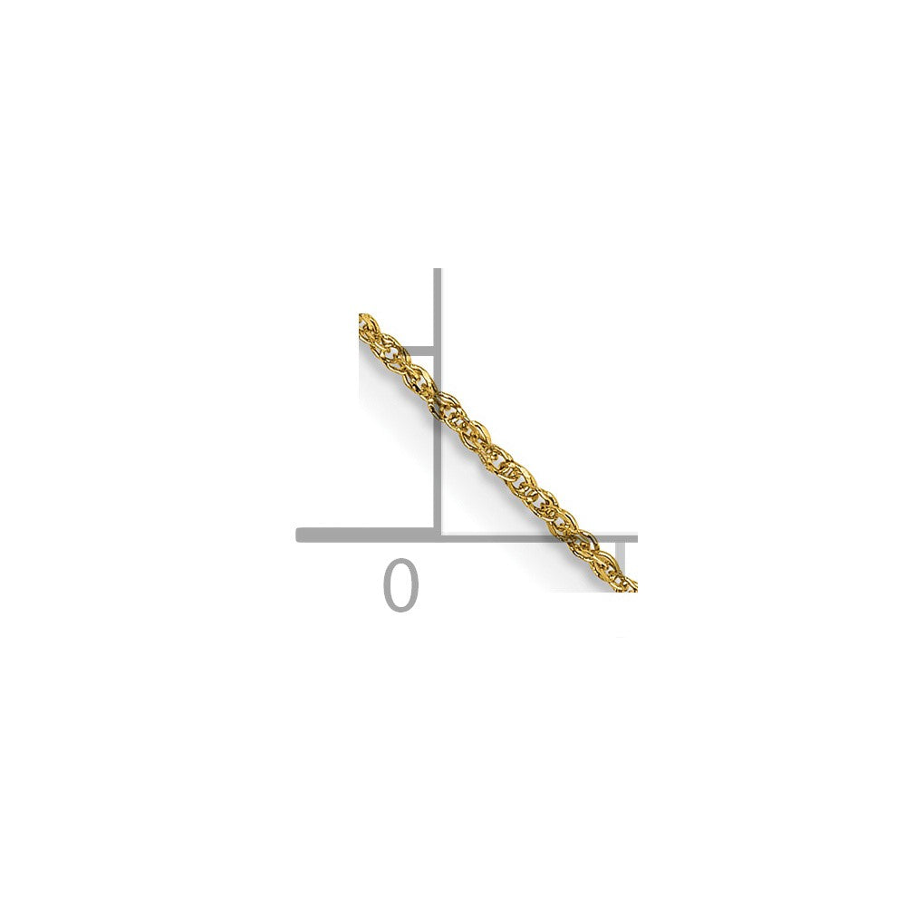 14K 14 inch .70mm Ropa with Spring Ring Clasp Chain
