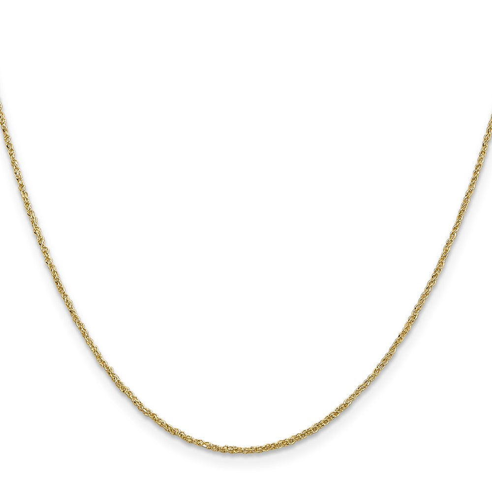 14K 16 inch 1.1mm Ropa with Spring Ring Clasp Chain