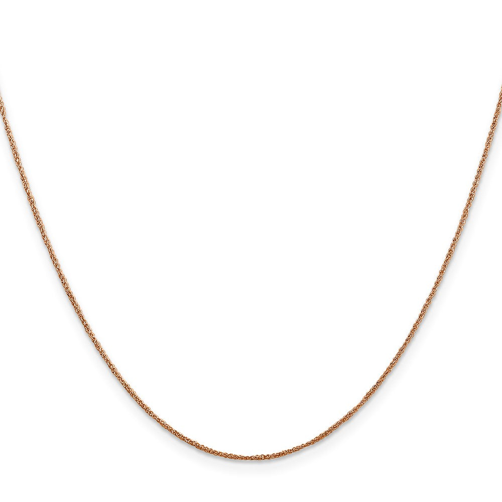 14K Rose Gold 20 inch .7mm Ropa with Spring Ring Clasp Chain
