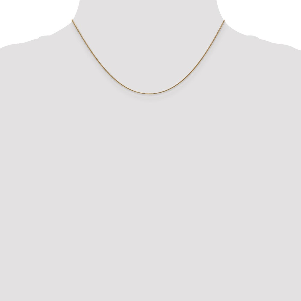 14K 16 inch .8mm Round Snake with Lobster Clasp Chain