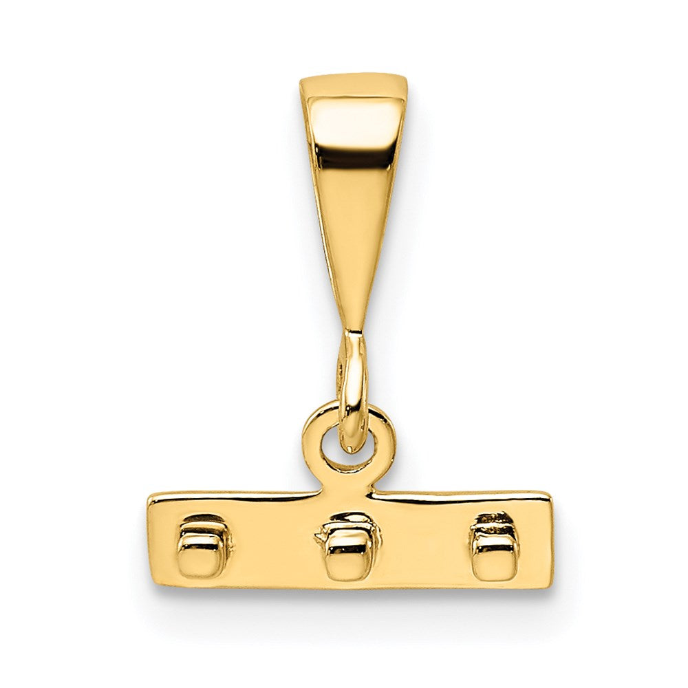 14k Small Polished Top Charm