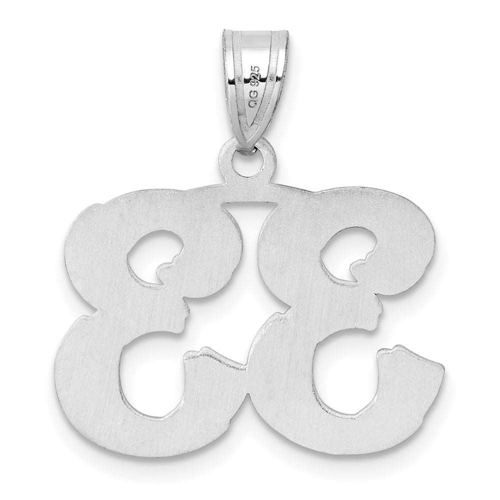 14kw Polished Etched Number 33 Pendant