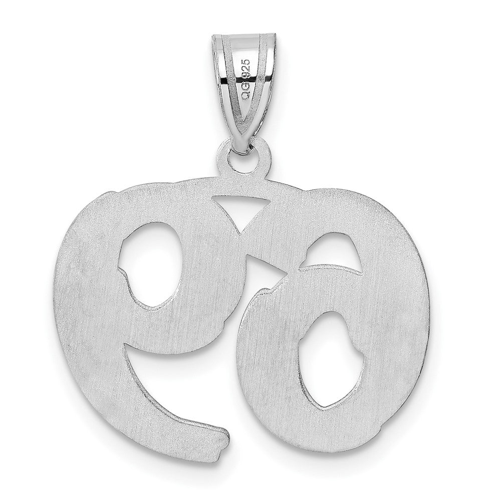 14kw Polished Etched Number 69 Pendant
