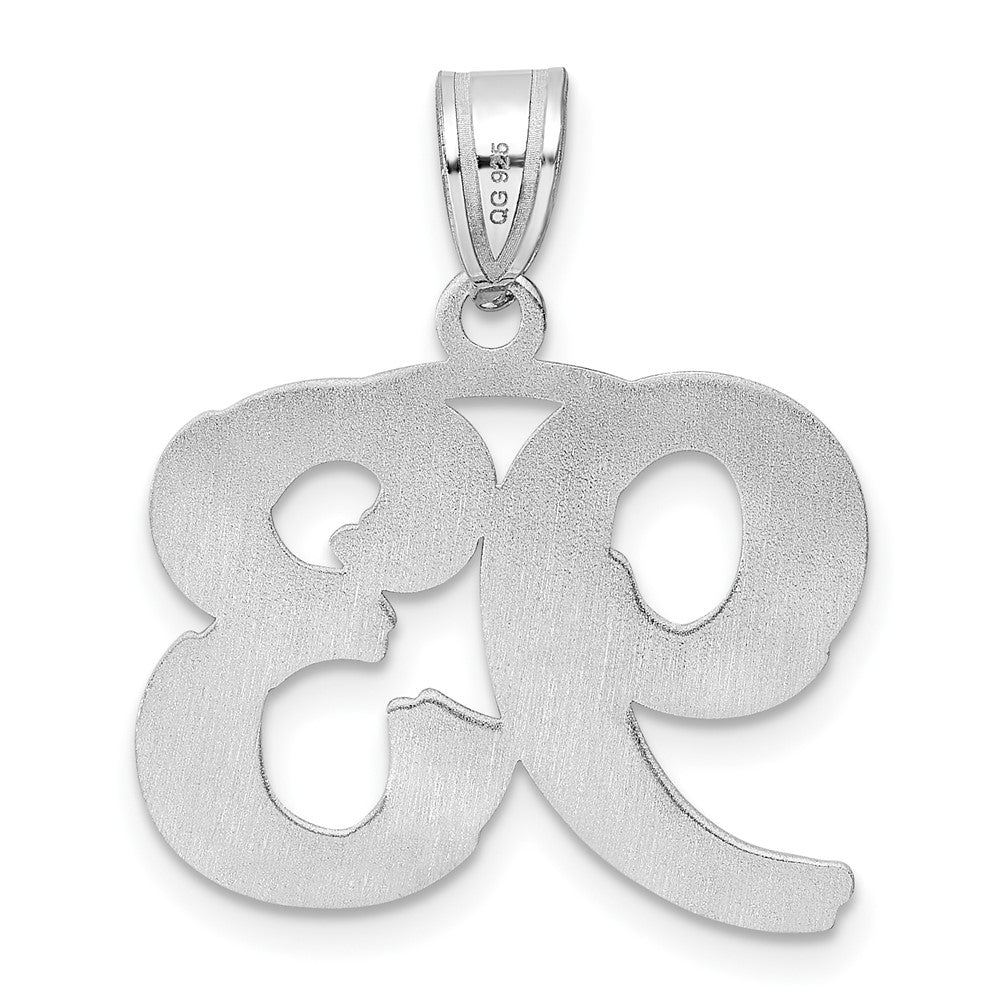14kw Polished Etched Number 93 Pendant