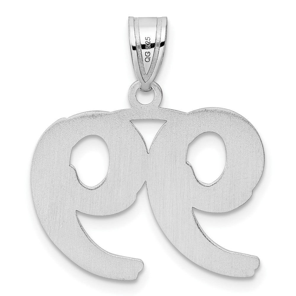 14kw Polished Etched Number 99 Pendant