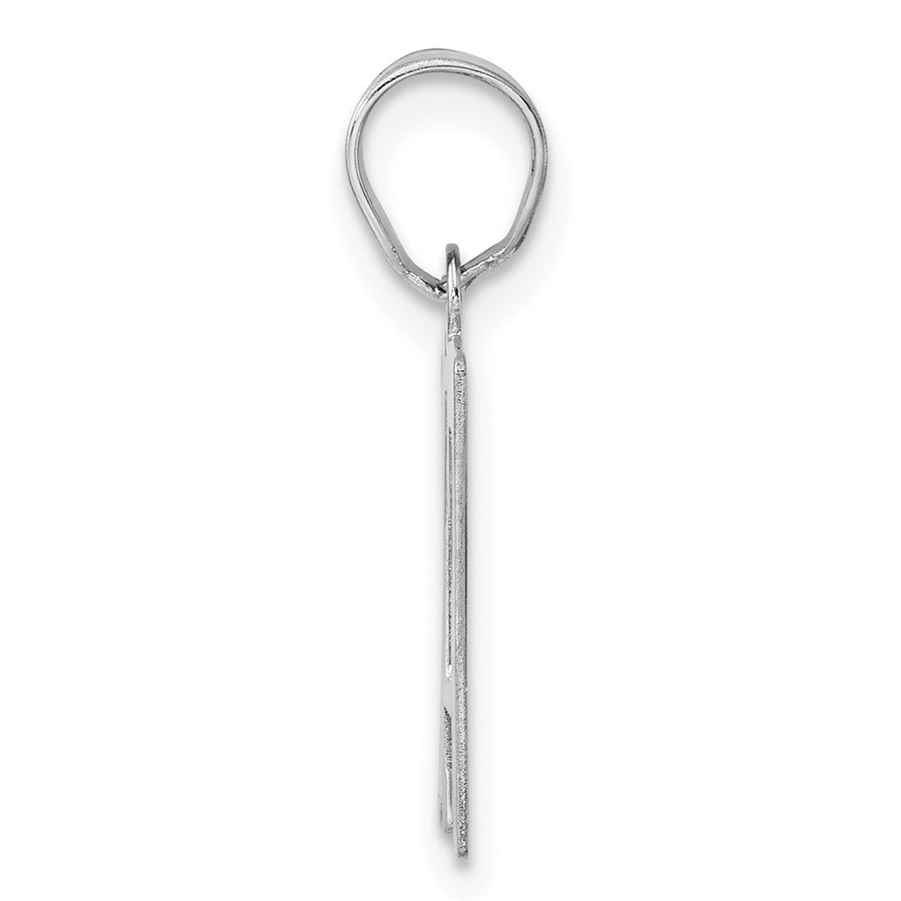 14kw Polished Number 17 Pendant