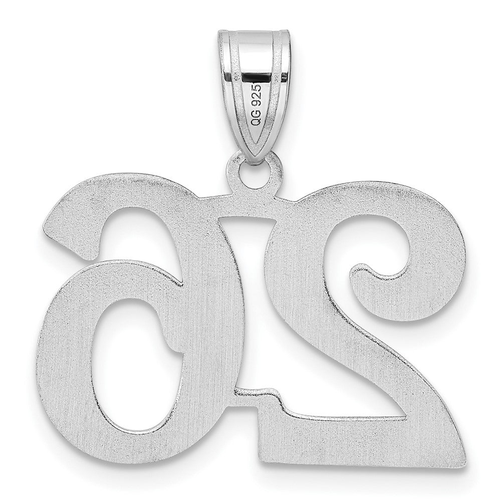 14kw Polished Number 26 Pendant