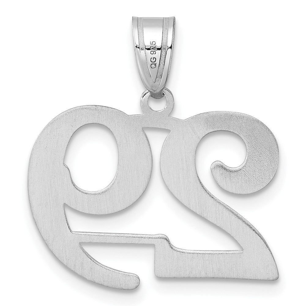 14kw Polished Number 29 Pendant
