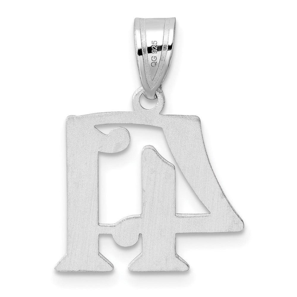 14kw Polished Number 41 Pendant