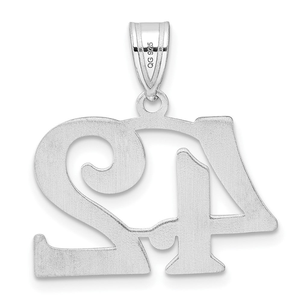 14kw Polished Number 42 Pendant