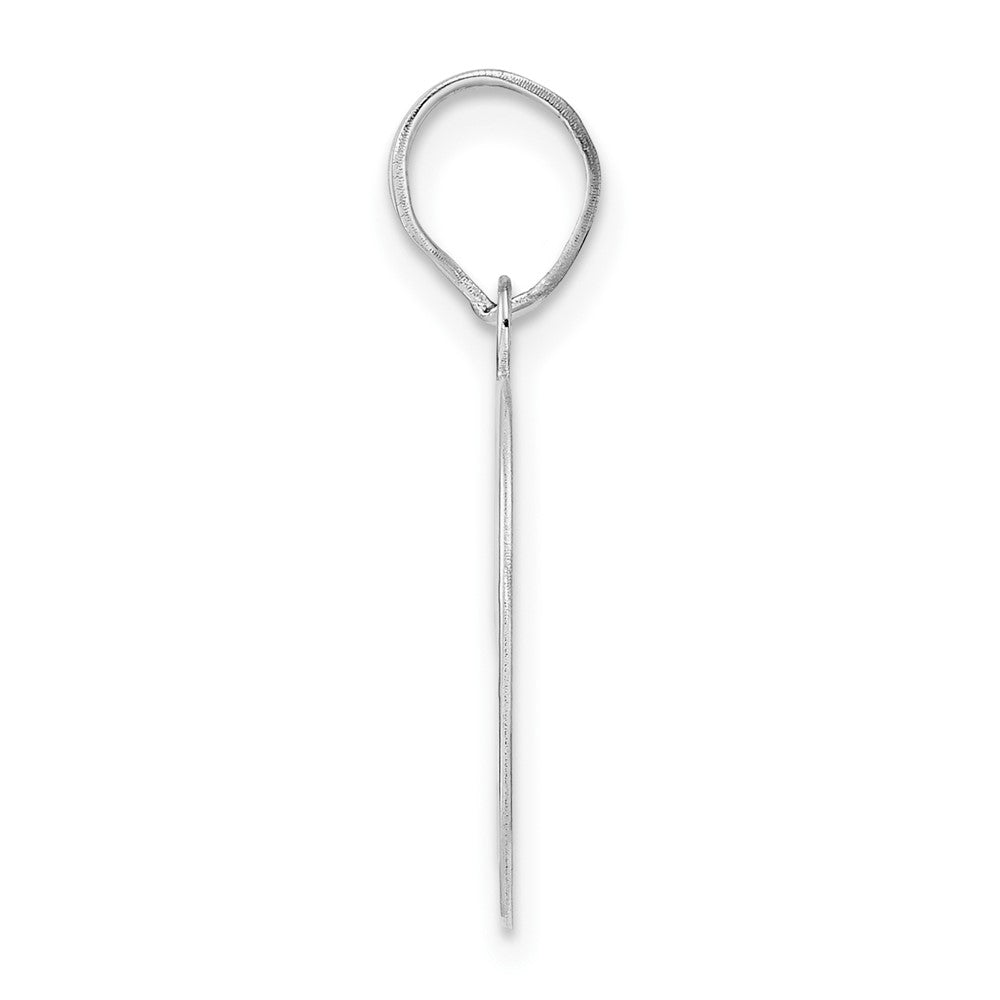 14kw Polished Number 49 Pendant