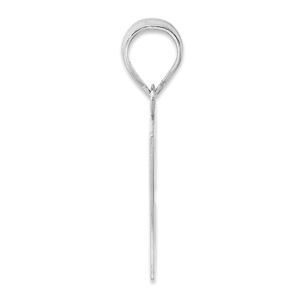 14kw Polished Number 57 Pendant
