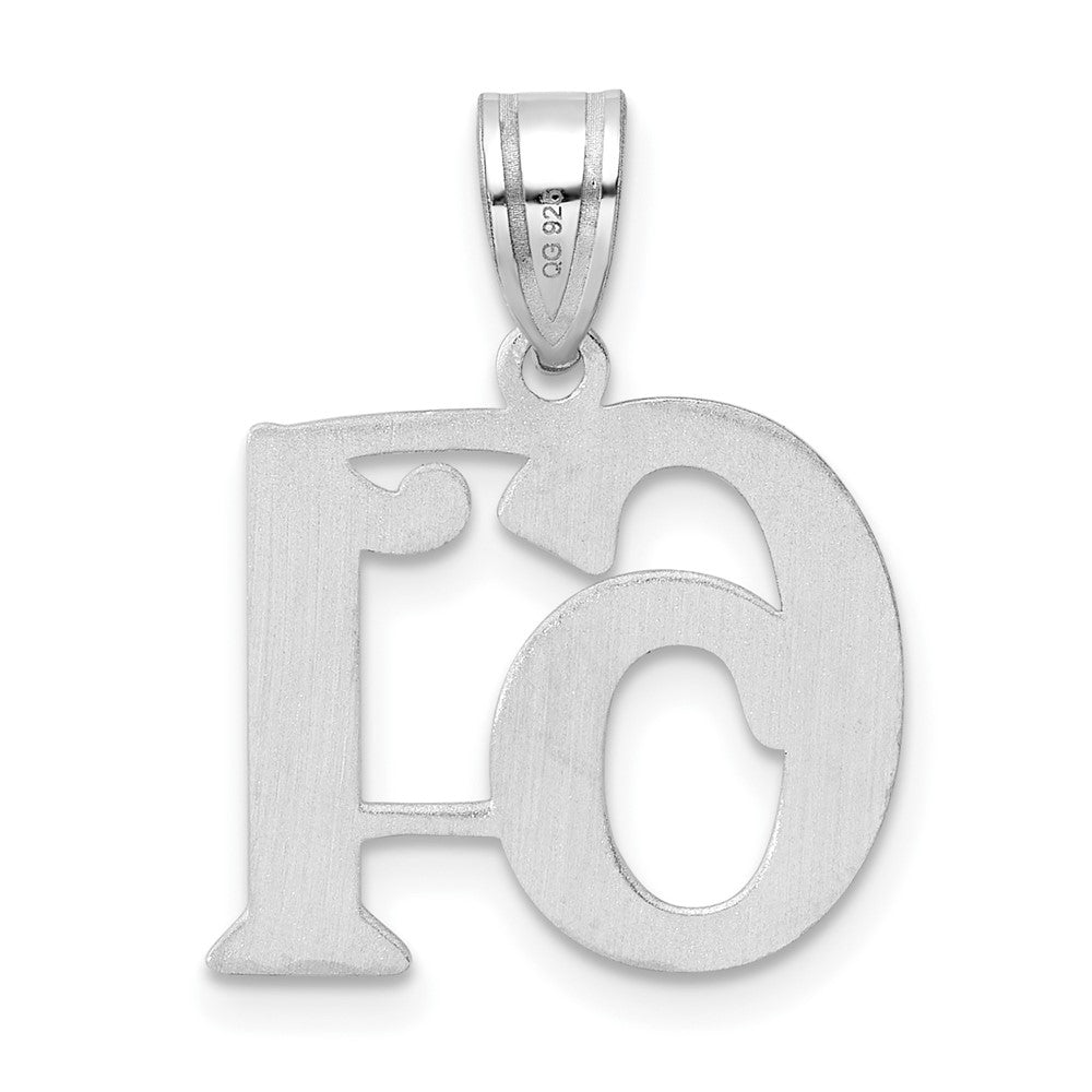 14kw Polished Number 61 Pendant