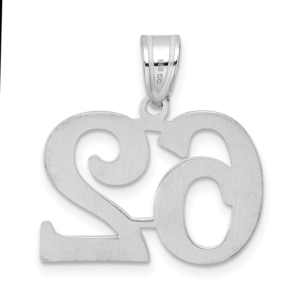 14kw Polished Number 62 Pendant