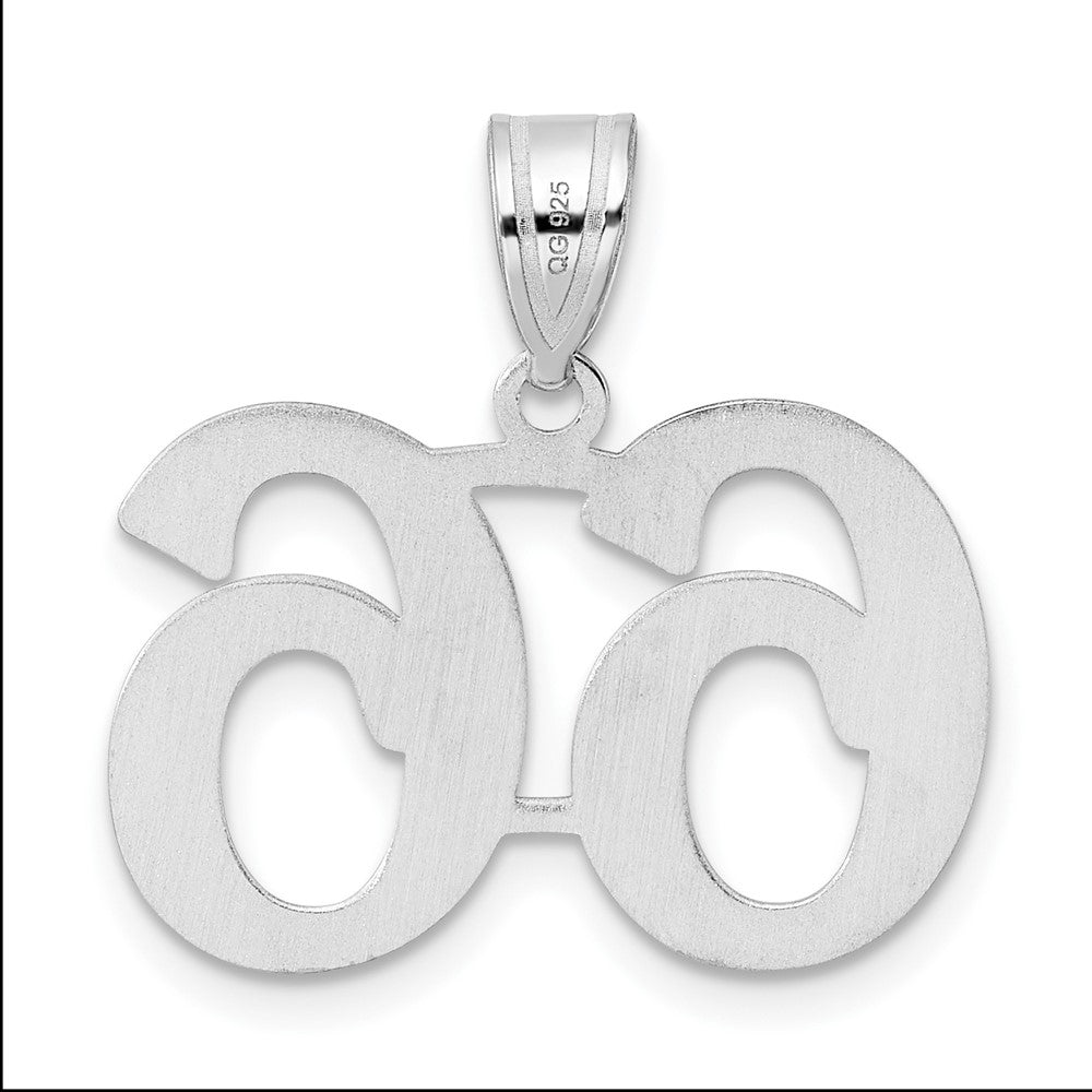 14kw Polished Number 66 Pendant