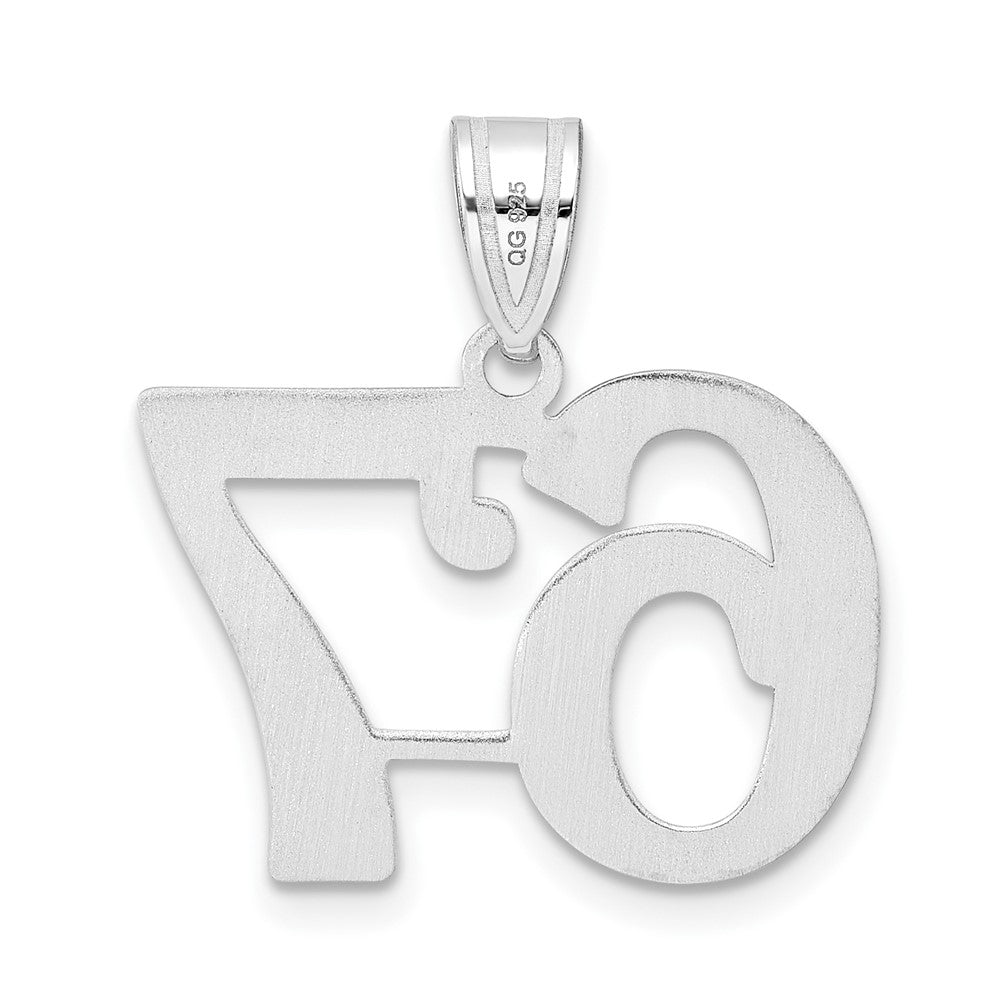 14kw Polished Number 67 Pendant