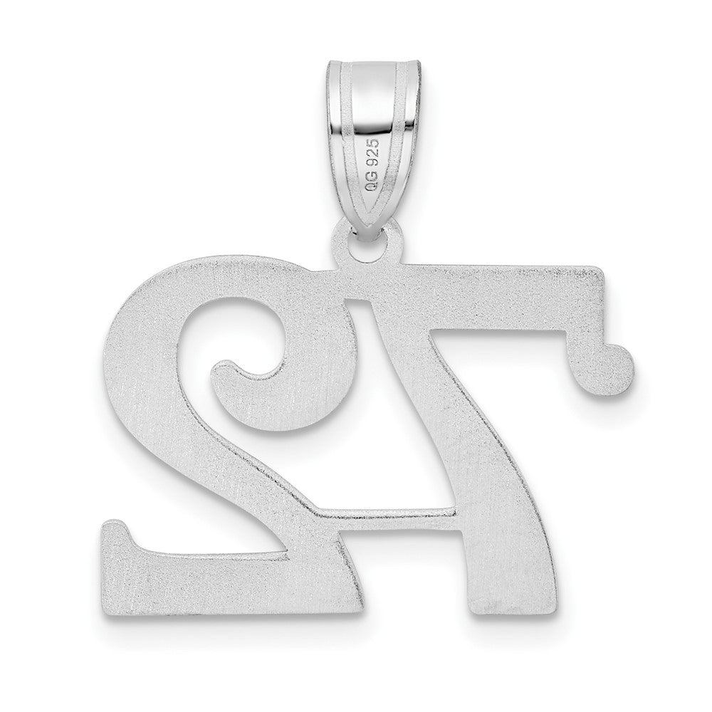 14kw Polished Number 72 Pendant