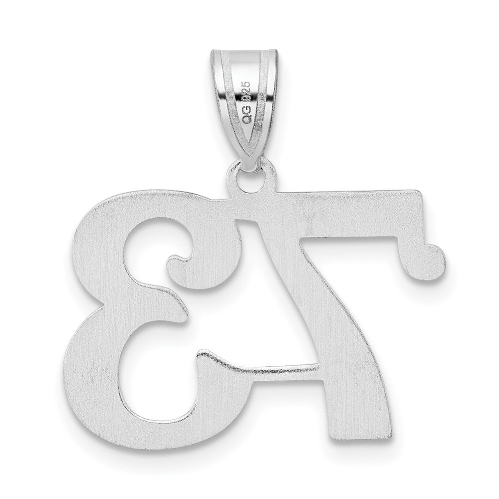 14kw Polished Number 73 Pendant