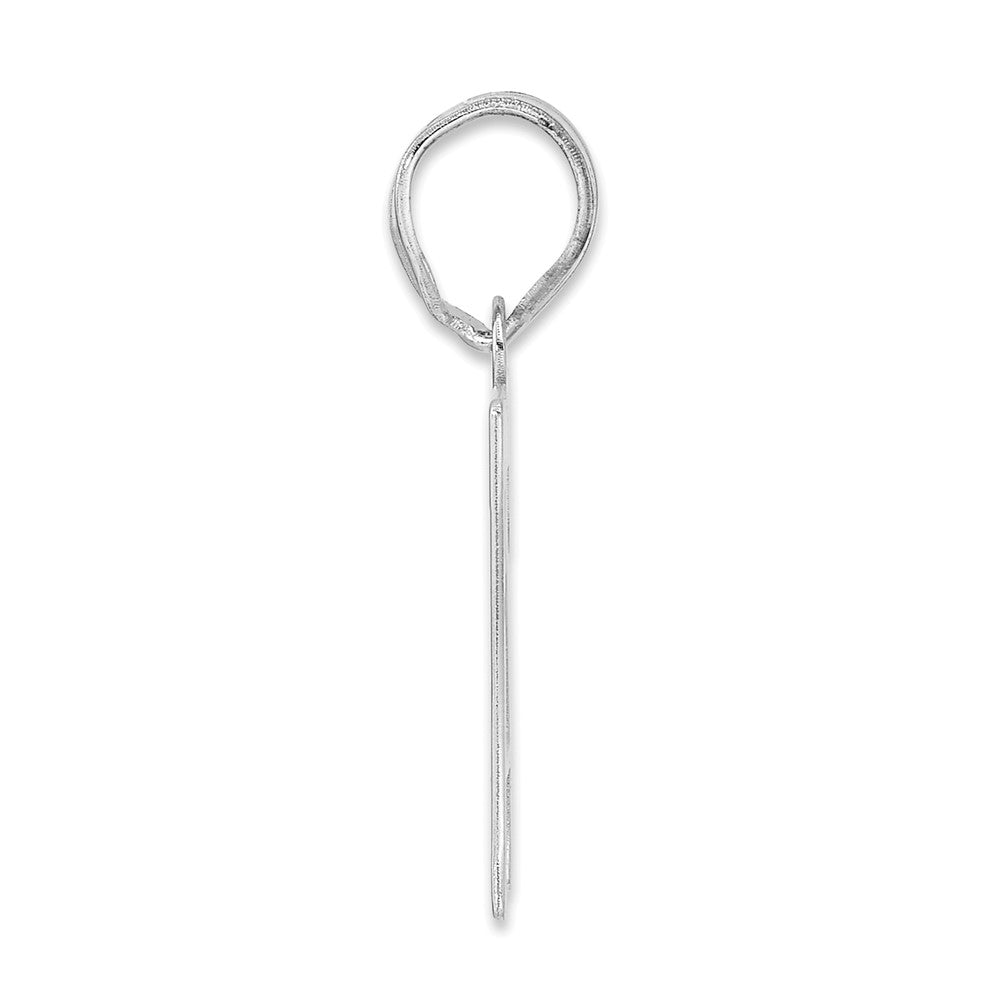 14kw Polished Number 77 Pendant