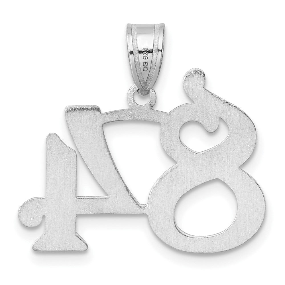 14kw Polished Number 84 Pendant