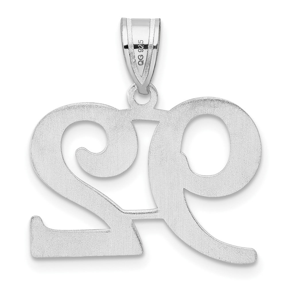 14kw Polished Number 92 Pendant