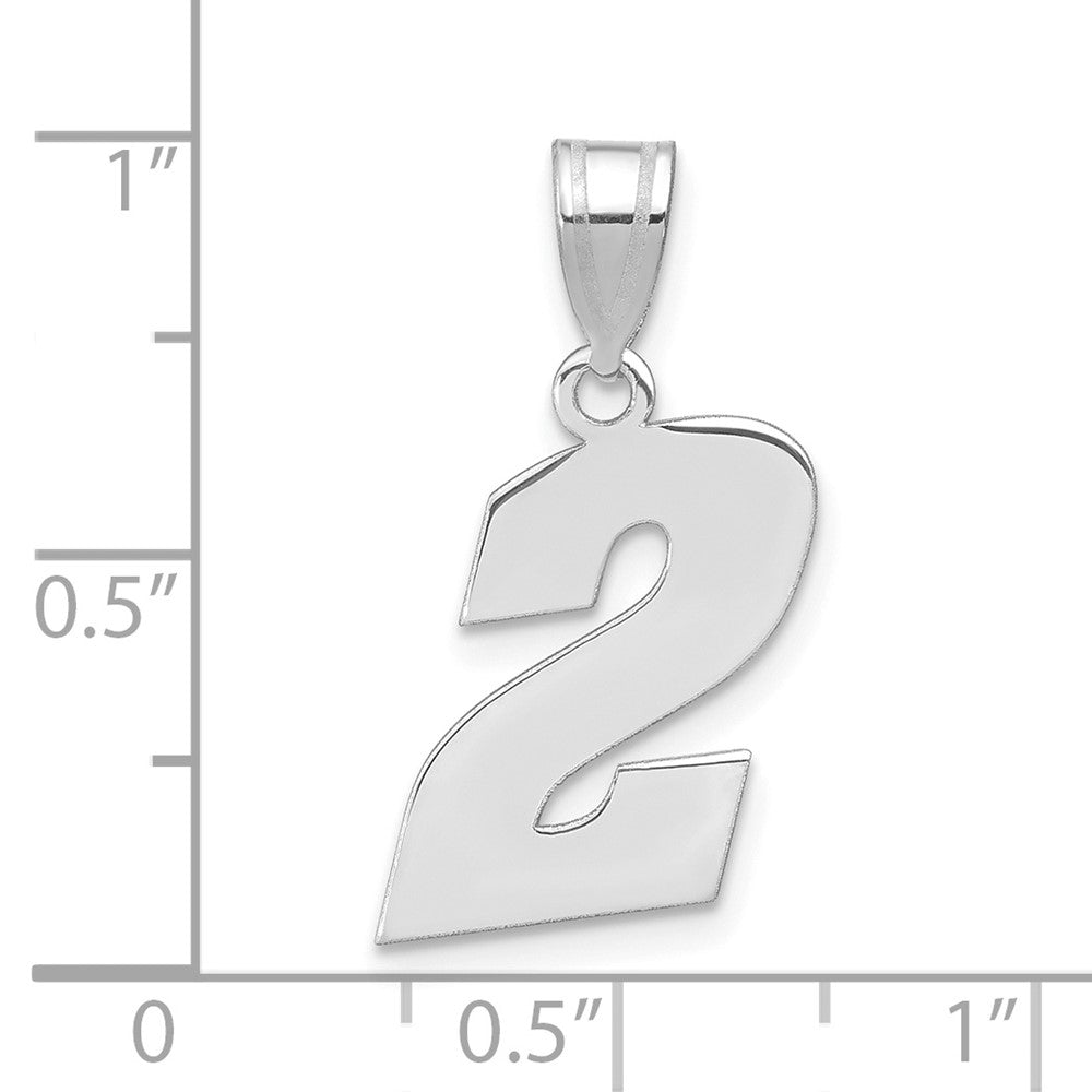 14kw Polished Block Number 2 Pendant