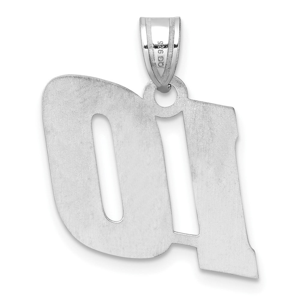 14kw Polished Block Number 10 Pendant