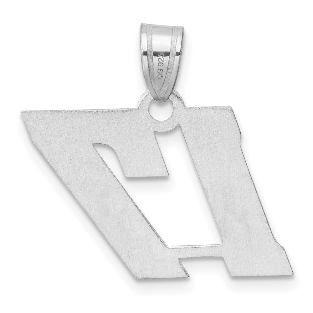 14kw Polished Block Number 17 Pendant