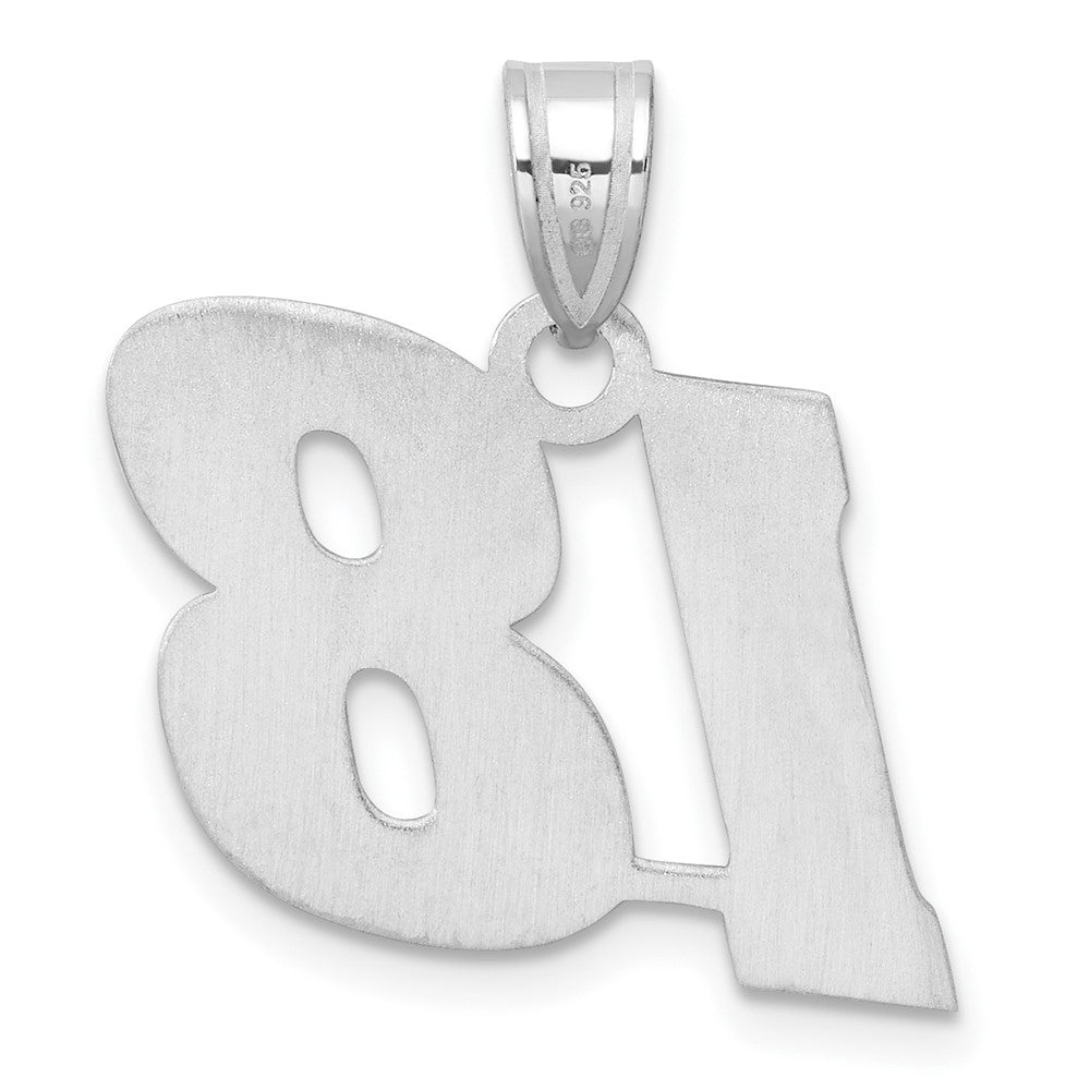14kw Polished Block Number 18 Pendant