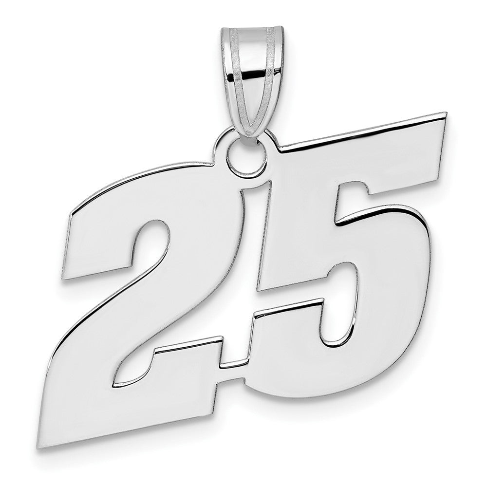 14kw Polished Block Number 25 Pendant