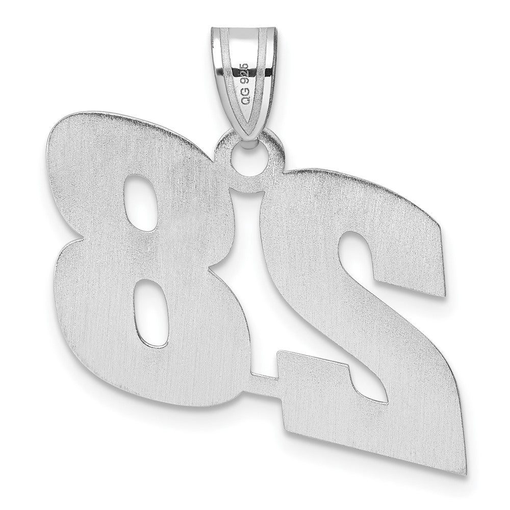 14kw Polished Block Number 28 Pendant