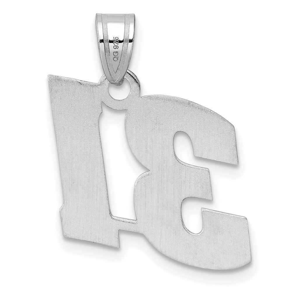 14kw Polished Block Number 31 Pendant