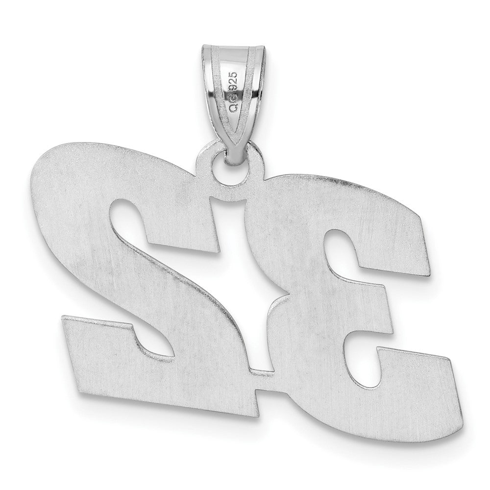14kw Polished Block Number 32 Pendant