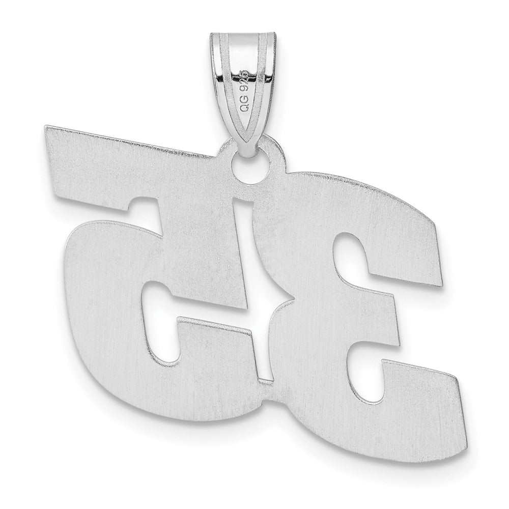 14kw Polished Block Number 35 Pendant
