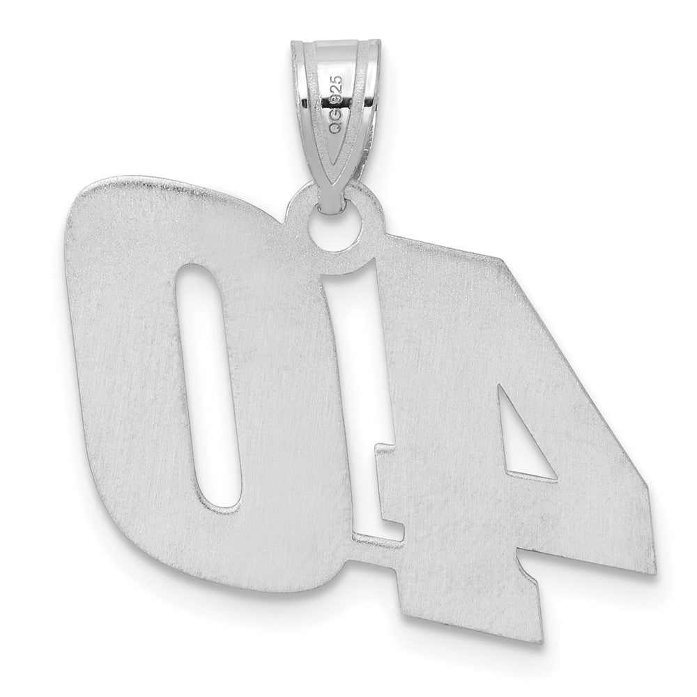 14kw Polished Block Number 40 Pendant